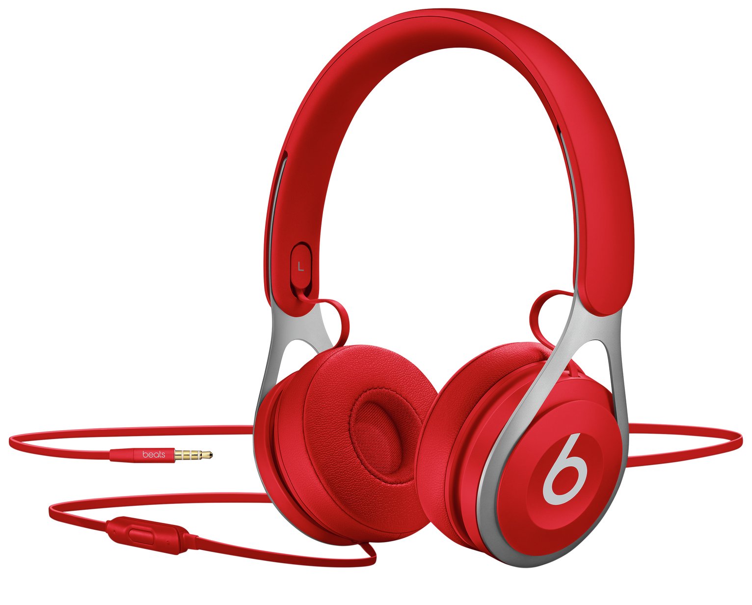 beats red wired headphones