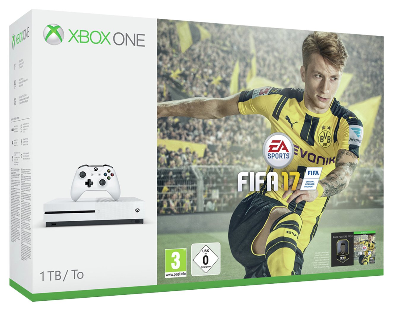 Xbox One S 1TB Console with FIFA 17 Bundle