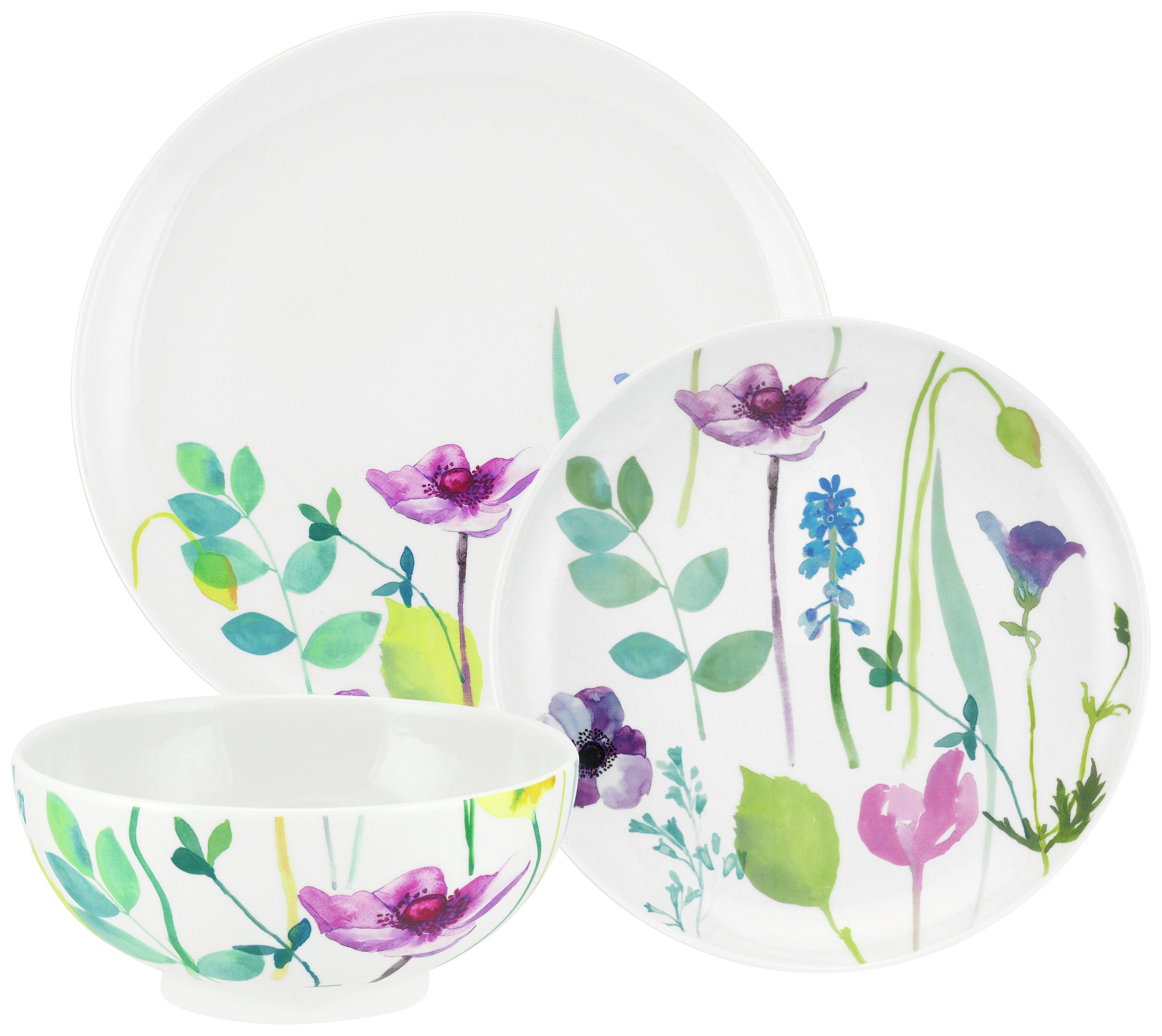 Portmeirion Water Garden 12 Piece Porcelain Dinner Set