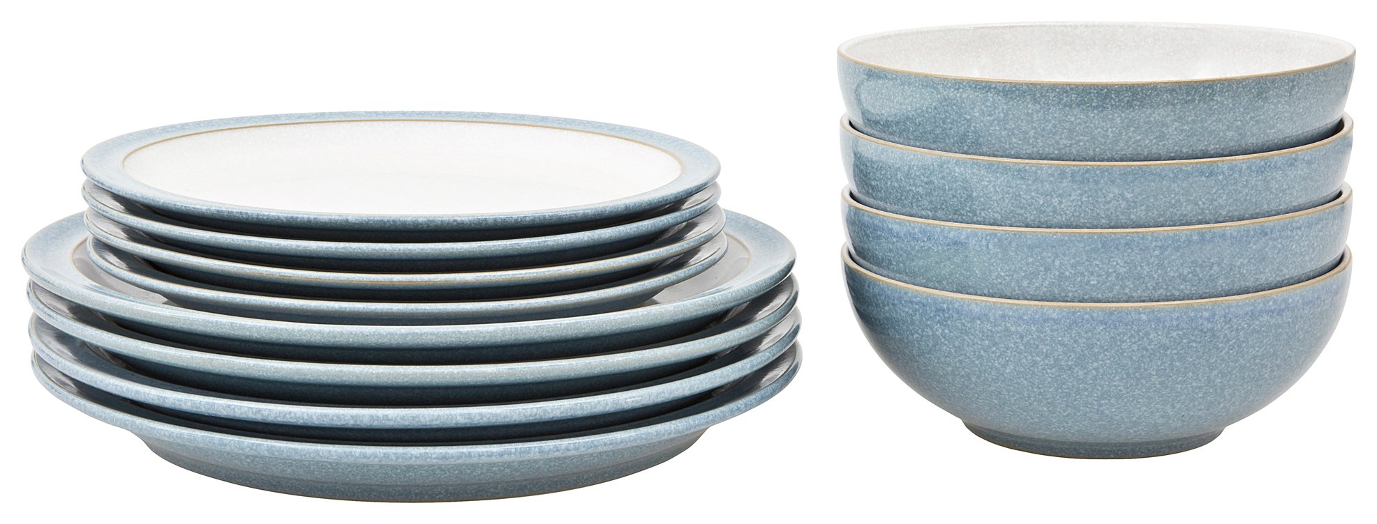 Denby Elements 12 Piece Ceramic Tableware - Blue