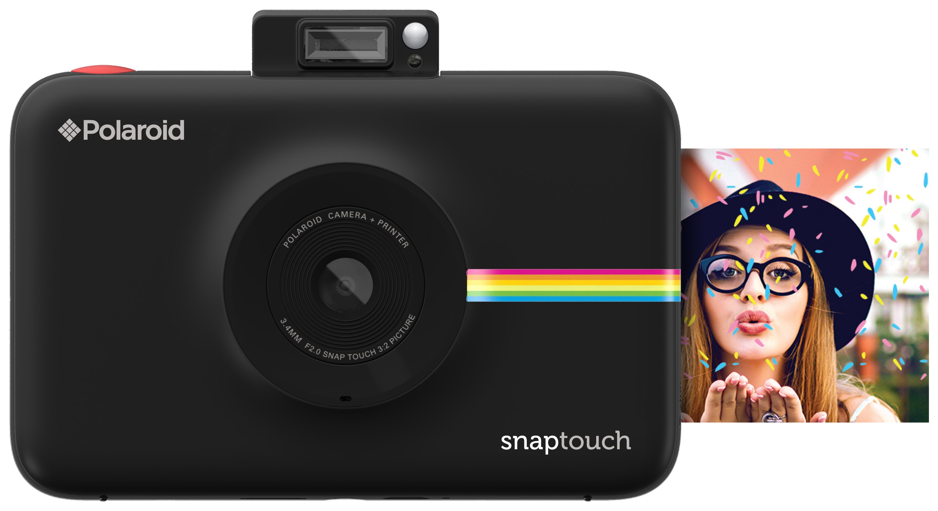 Polaroid Snap Touch Instant Print Camera LCD Screen - Black