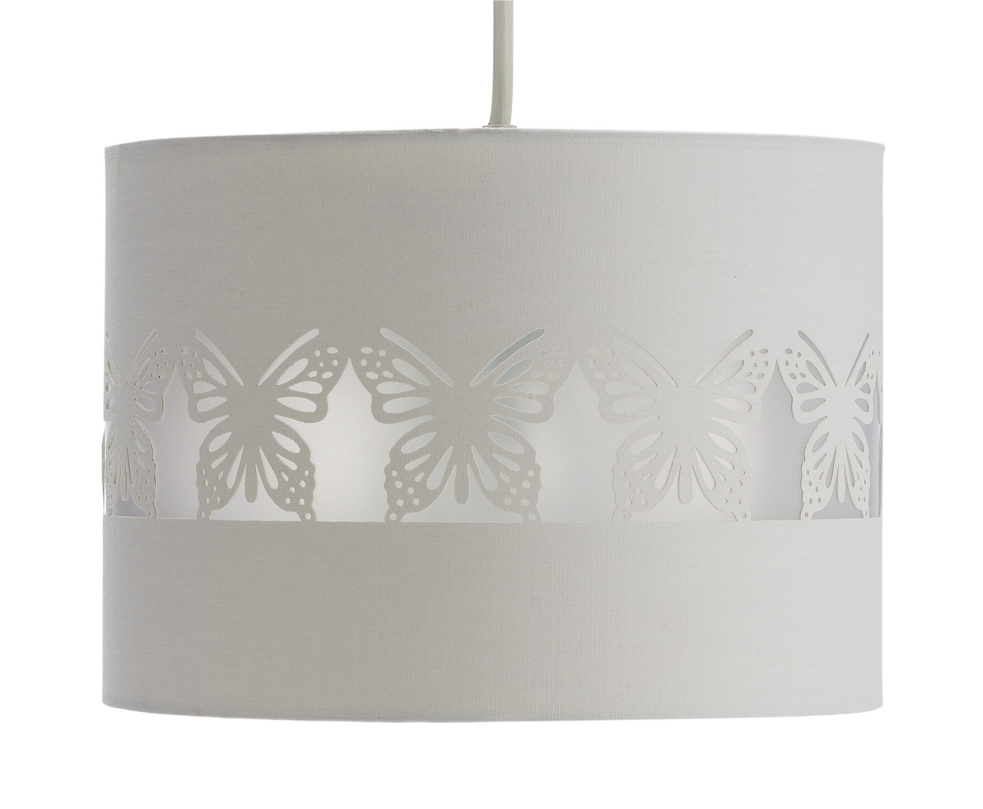Argos Home Butterfly Laser Cut Fabric Shade - Ivory