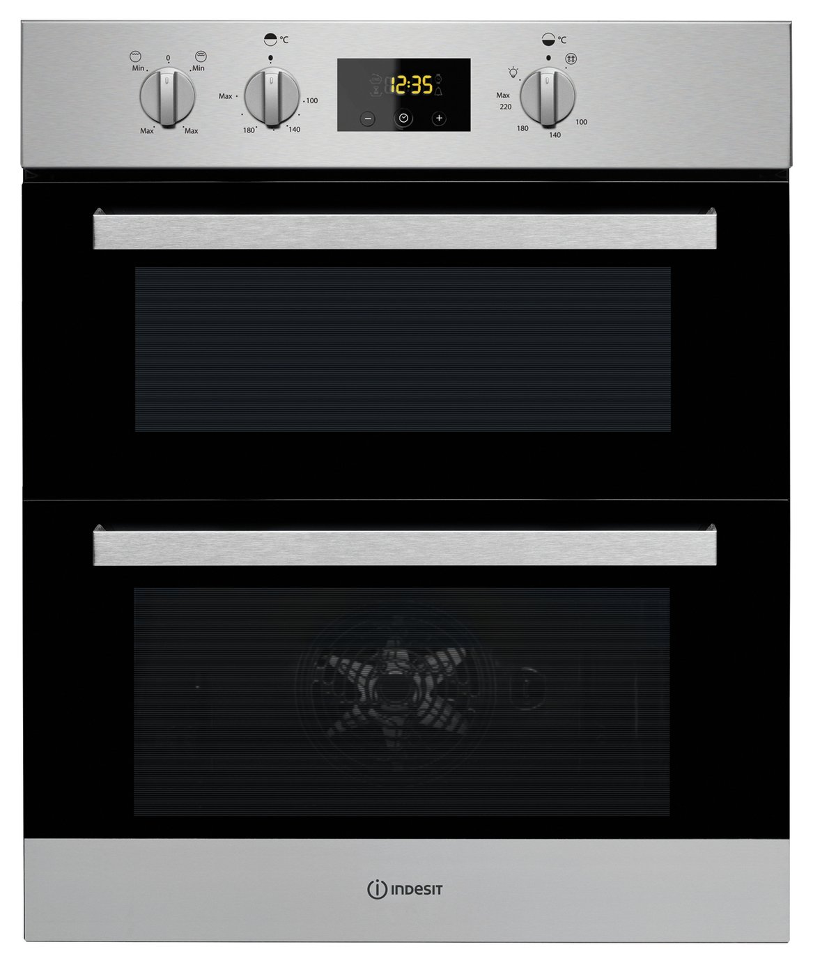 Indesit IDU6340IX Built Under Double Electric Oven - S/Steel