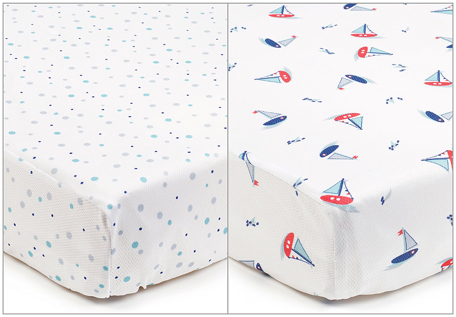 BreathableBaby 2 Cot Sheets