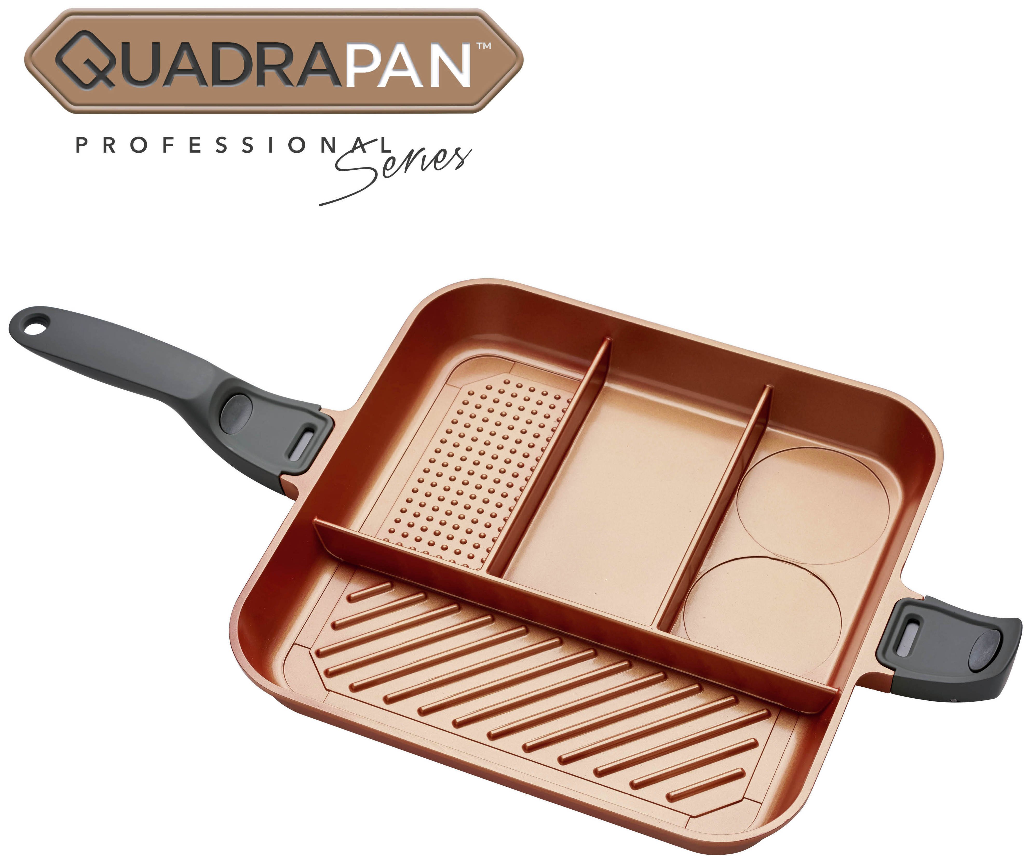 QuadraPan Professional 32cm Cooking Pan w/ Glass Lid (5997747) Argos