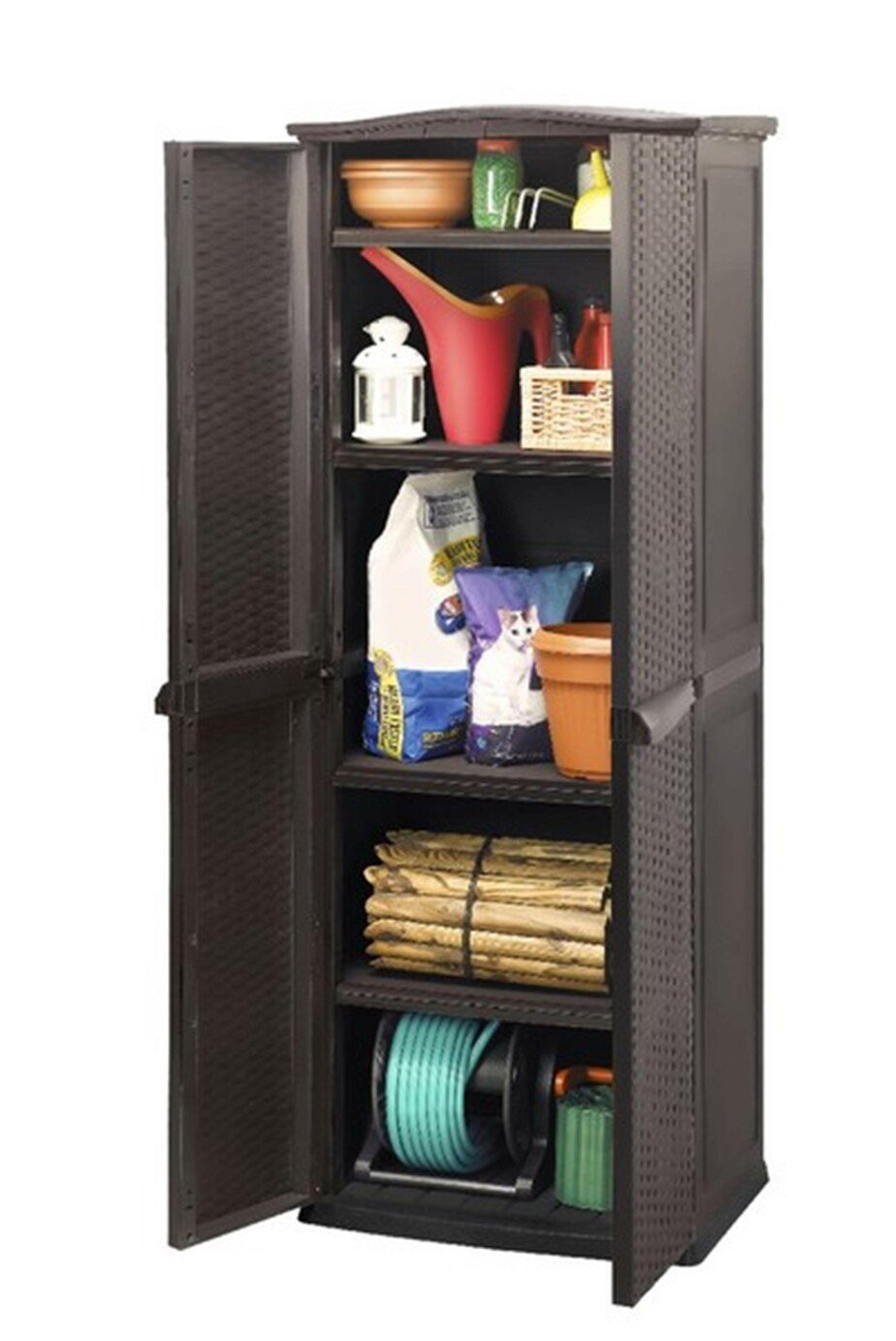 Keter 627L Rattan Effect Garden Utility Cupboard Review