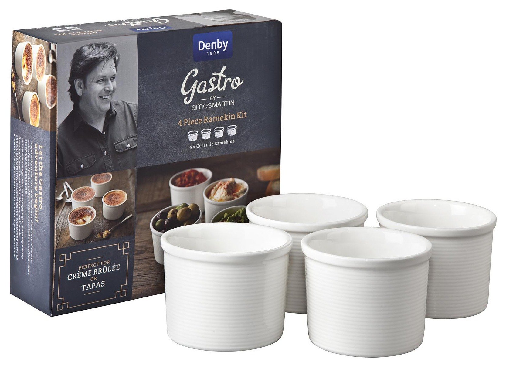 Denby James Martin Gastro Set of 4 Ramekin Kit