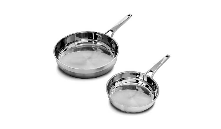 Blackmoor 2 Piece Stainless Steel Frying Pan Set