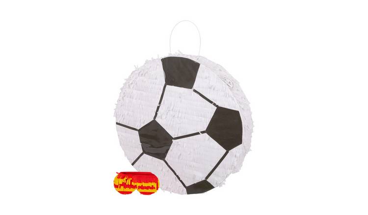 Fax Potato 2pc Football Pinata & Blindfold Set - White