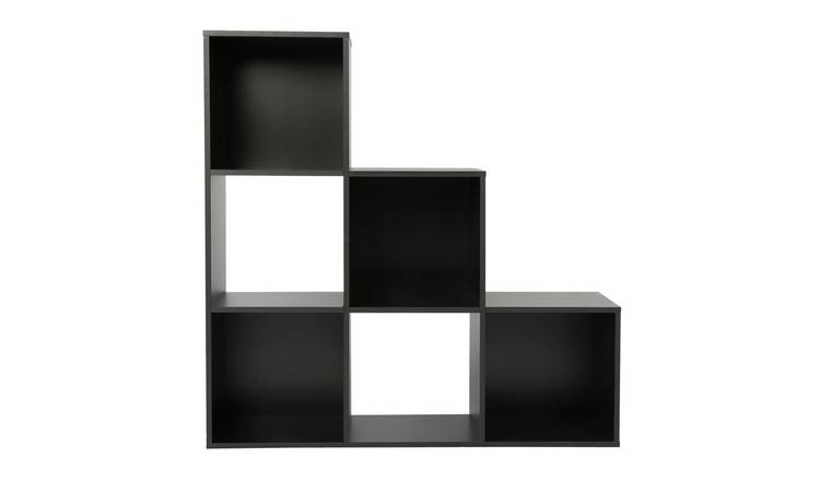 HomeGardenDirect Jane 123 Ladder Bookcase  - Black