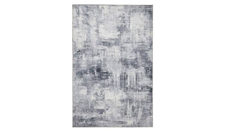 Mega Flooring Grey Modern Striped Rug - 120 x 170cm