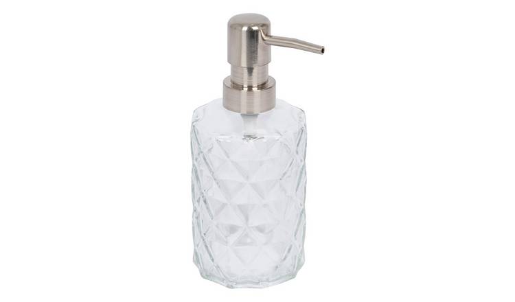 Harbour Housewares Prism Glass Soap Dispenser