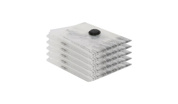 Harbour Housewares Vacuum Storage Bags - Medium (50 x 70cm) - White - Pack of 5