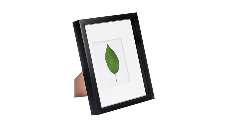 Nicola Spring 3D Box Photo Frame - 8 x 10" with Mount - Black/White