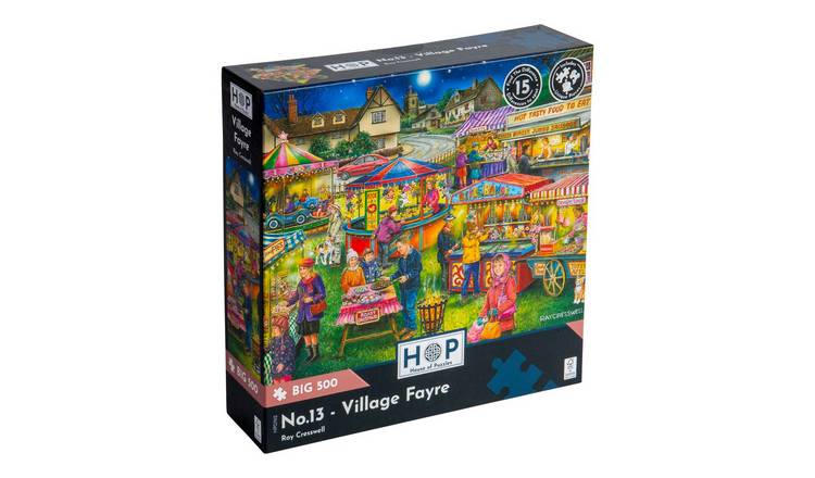 The House of Puzzles No.13 Village Fayre BIG 500 Piece Jigsaw Puzzle