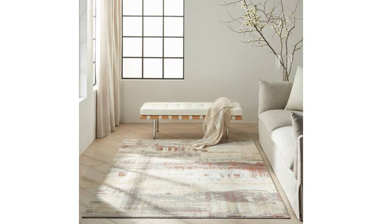 Mega Flooring Grey Modern Abstract Rug - 97 x 152cm