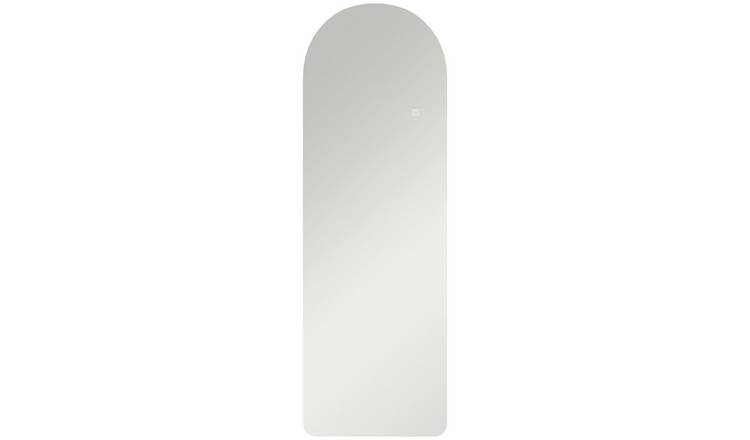 HOMCOM 3 Colour Lighting Backlit Frameless Wall Mounted Mirror - Clear