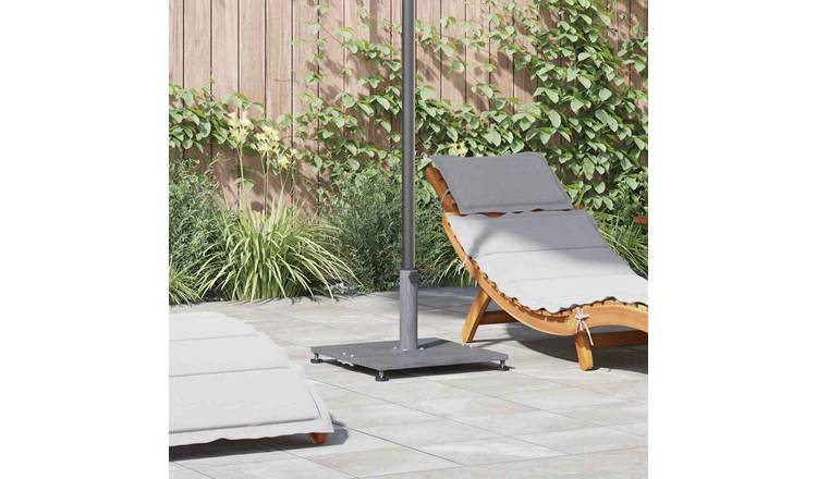 Walplus Parasol Base Look - Dark Grey Wood Look - 45 x 45 x 31 cm