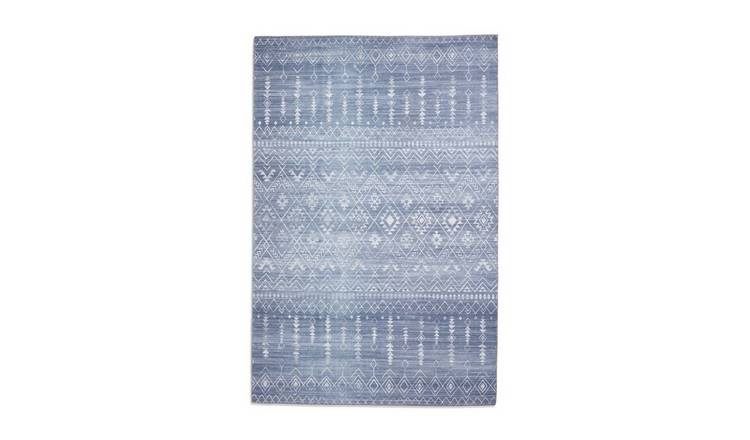 Mega Flooring Grey Modern Geometric Rug - 120 x 170cm