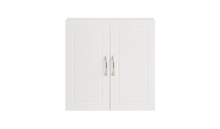 SoBuy 2 Door 1 Adjustable Shelf Wall Cabinet - White