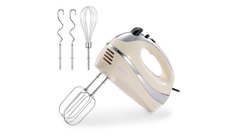 VonShef 300W Electric Hand Mixer - Cream