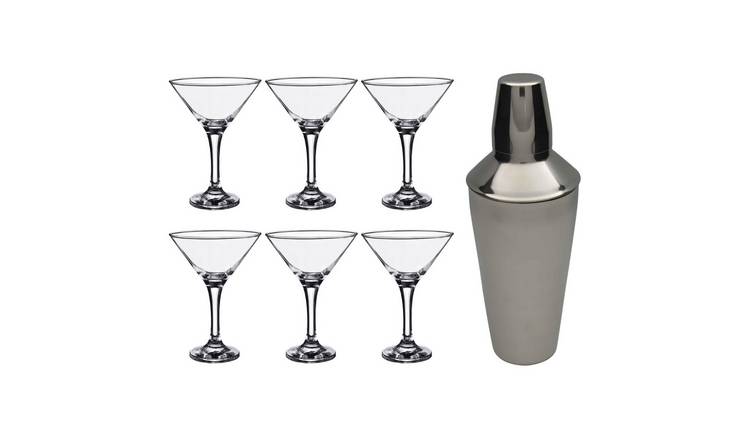 Rink Drink 7 Piece Martini Cocktail Shaker Set
