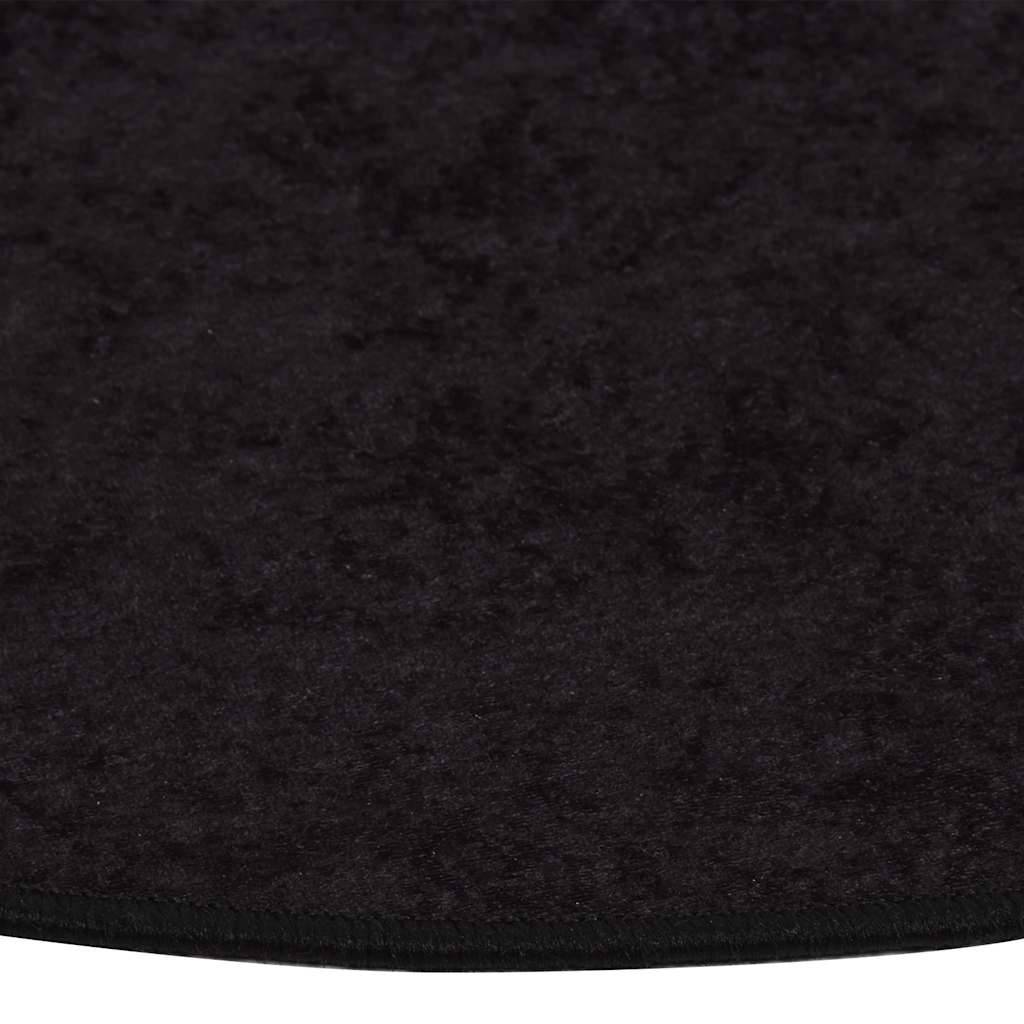 Walplus Polyester 4 mm Pile Rug - Anthracite - 120 cm - Image 3