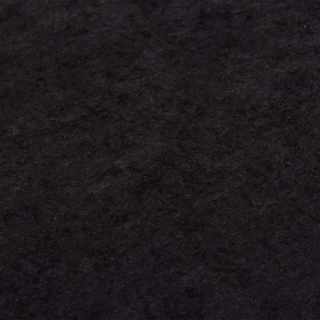 Walplus Polyester 4 mm Pile Rug - Anthracite - 120 cm - Image 4