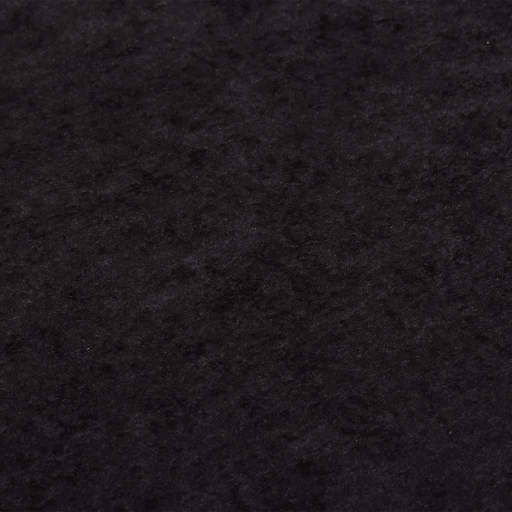 Walplus Polyester 4 mm Pile Rug - Anthracite - 120 cm - Image 4