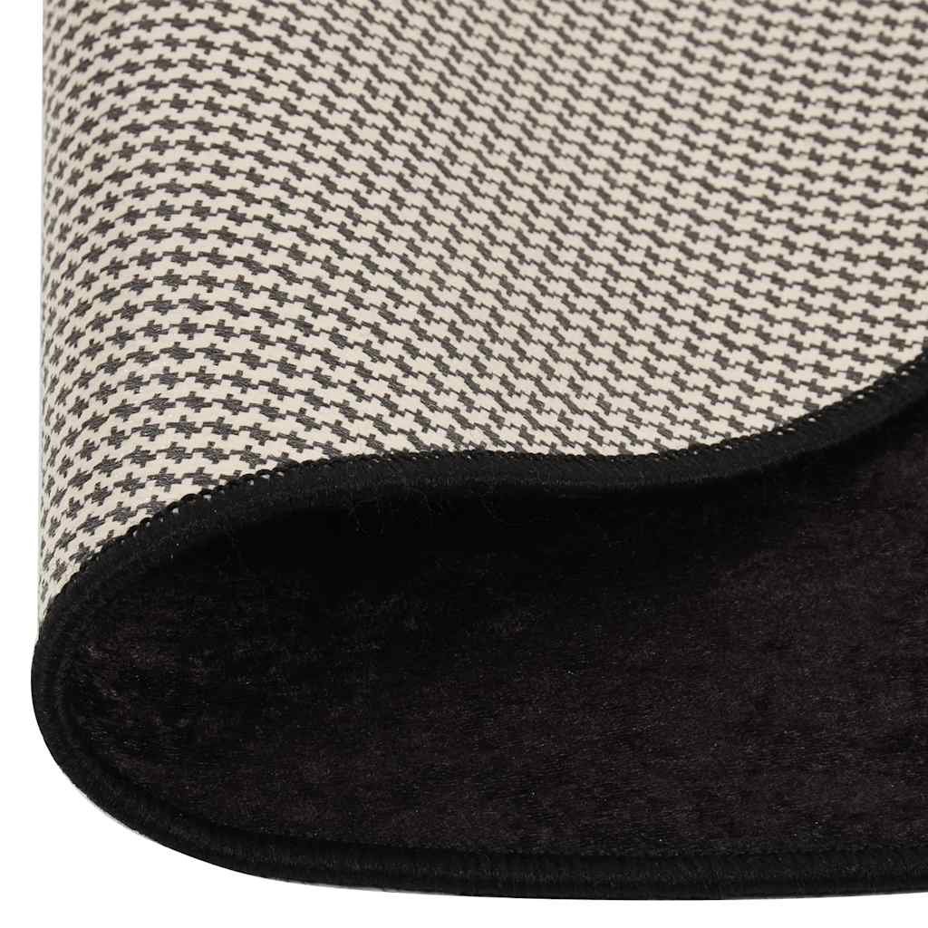 Walplus Polyester 4 mm Pile Rug - Anthracite - 120 cm - Image 5