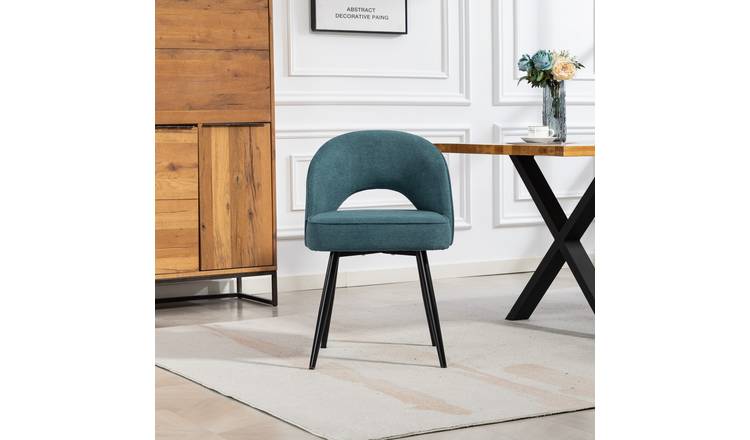 Artemis Home Ashley Fabric Dining Chairs - Set of 2 - Teal