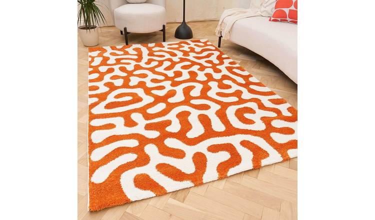The Rugs Orange Joli Abstract Rug - 160 x 230cm