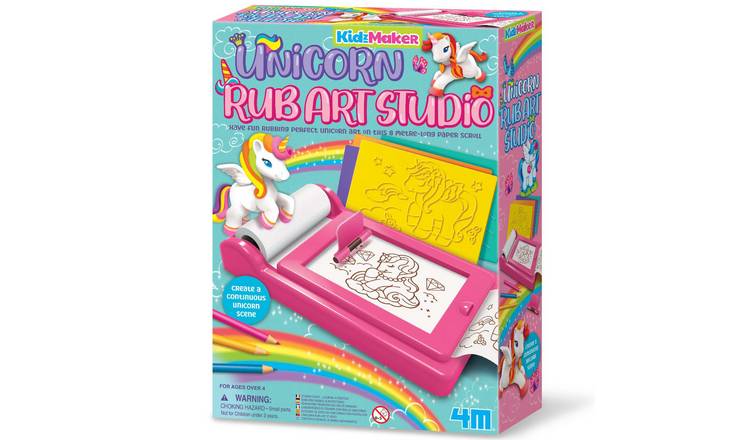 4M KidzMaker Unicorn Rub Art Studio - 4 Years +