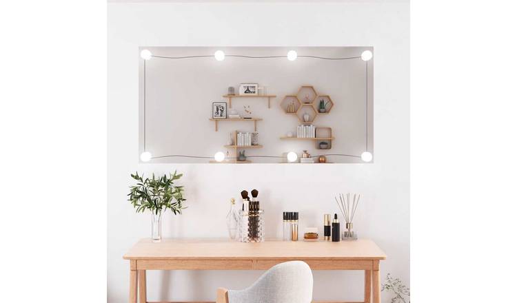 Walplus LED Wall Mirror - Silver - 50 x 100 cm