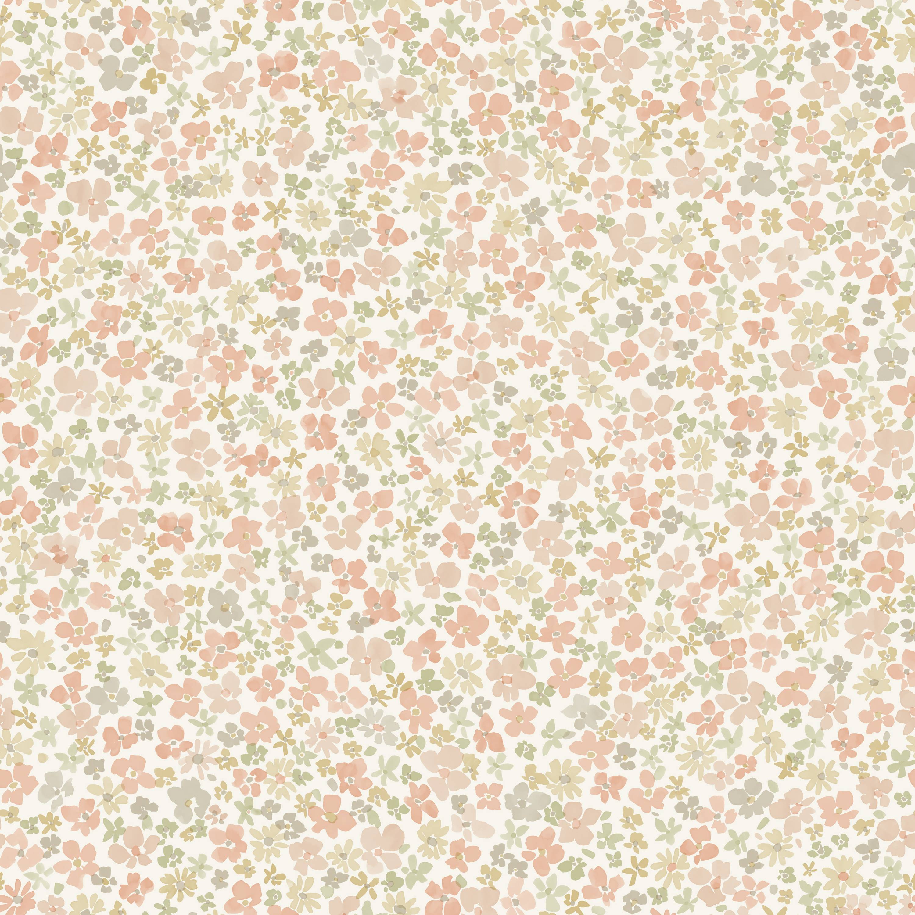Grandeco Veronica Ditsy Daisy Floral Nursery Textured Wallpaper - Multi - Image 2