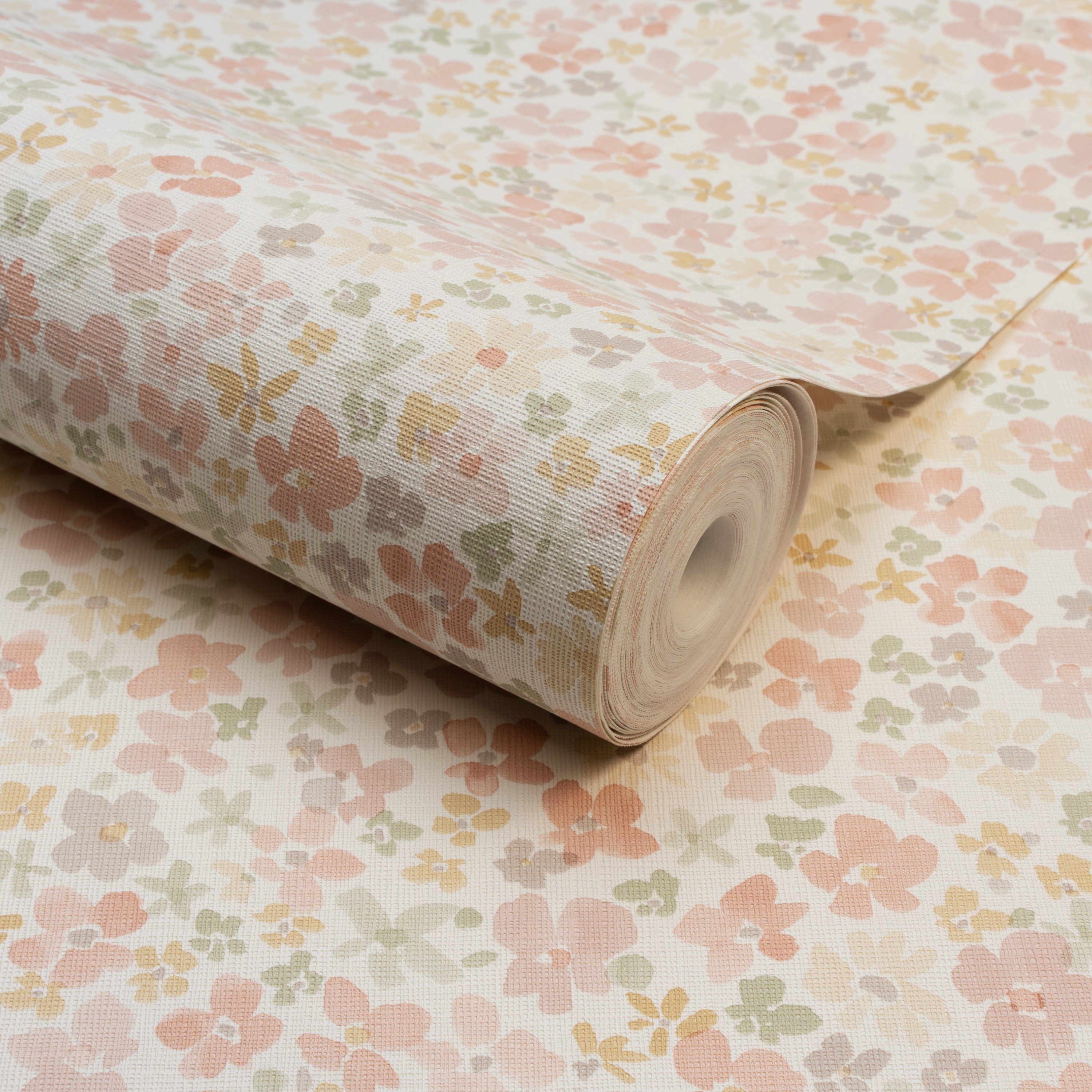 Grandeco Veronica Ditsy Daisy Floral Nursery Textured Wallpaper - Multi - Image 3