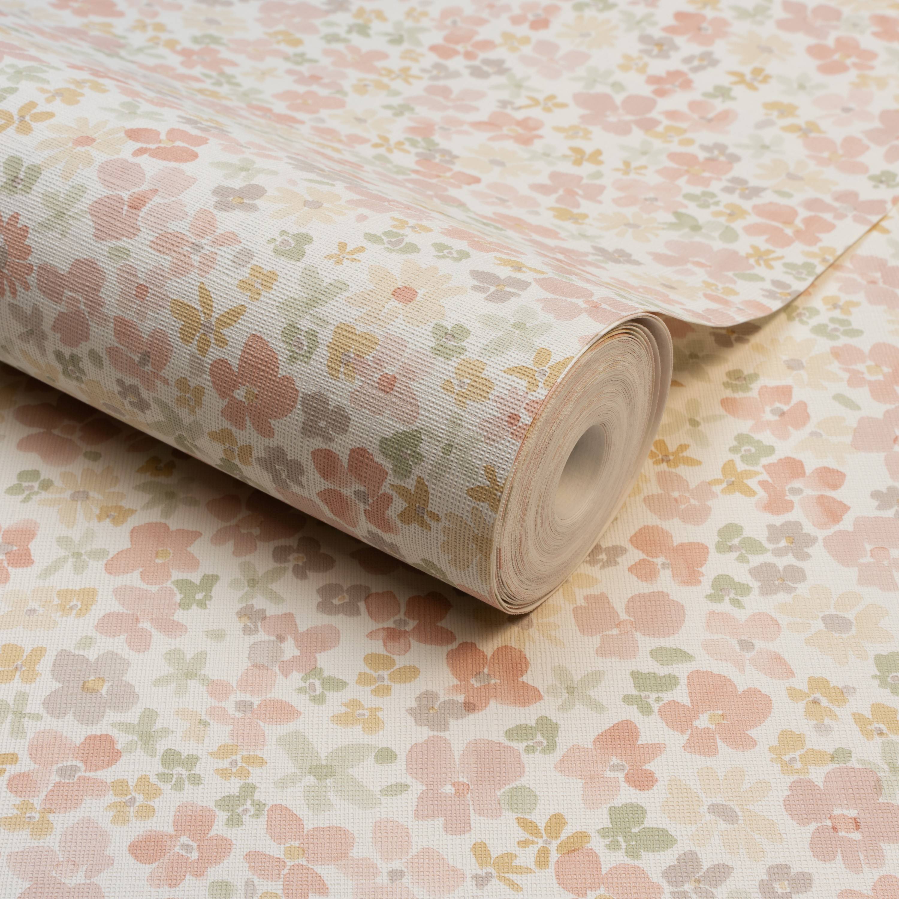 Grandeco Veronica Ditsy Daisy Floral Nursery Textured Wallpaper - Multi - Image 3