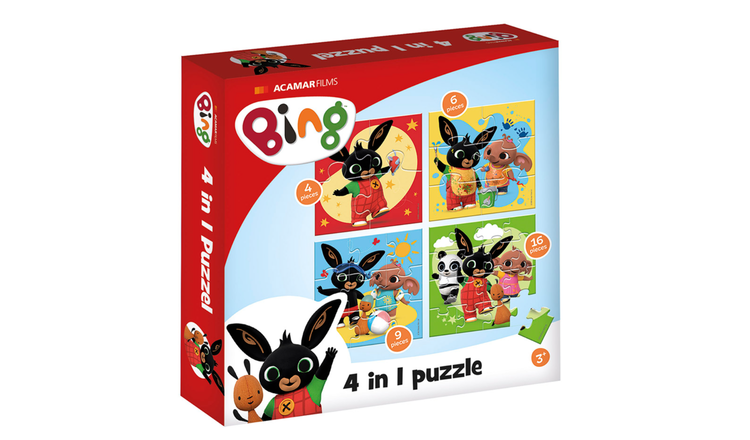 Totum Bing 4 in 1 Jigsaw Board Puzzle
