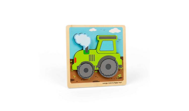 Bigjigs Toys Chunky Lift Out Tractor - 10 Months +
