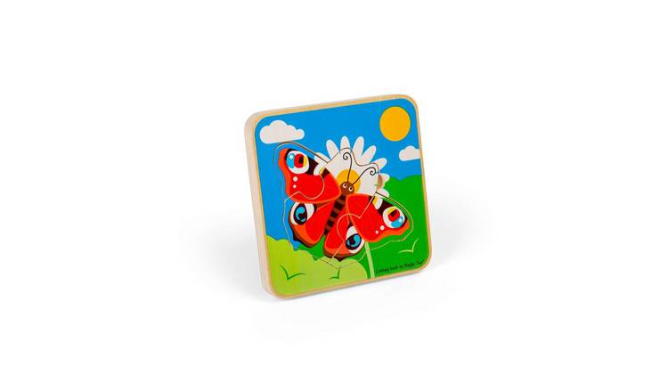 Bigjigs Toys Lifecycle Layer Puzzle - Butterfly - 18 Months +