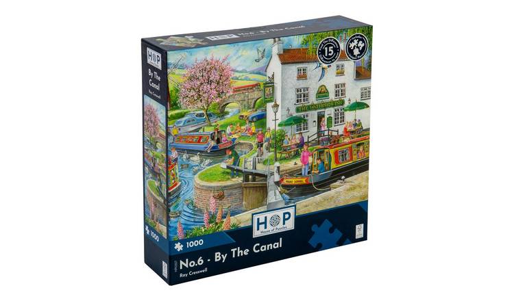 The House of Puzzles No.6 - By The Canal 1000 Piece Jigsaw Puzzle