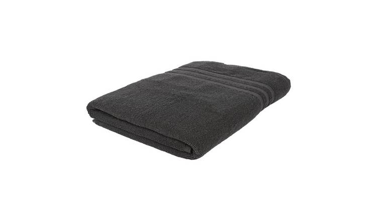 Nicola Spring Cotton Bath Sheet - Charcoal