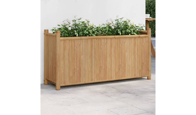 Walplus Bamboo Garden Planter - 100 x 30 x 50 cm