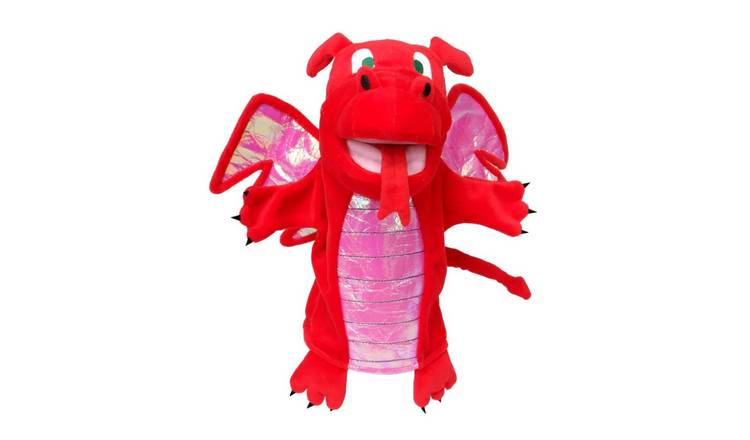 Fiesta Crafts Red Dragon Hand Puppet - 18 Months +