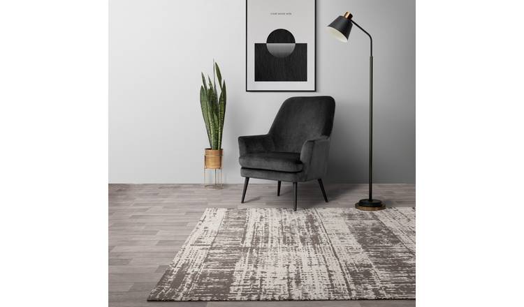 Mega Flooring White Modern Abstract Rug - 160 x 230cm