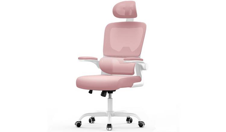 Rattantree Ergonomic Mesh Office Chair with Rocking Function - Pink