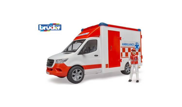 Bruder 1:16 Light and Sound MB Sprinter Ambulance with Driver - Age 3+