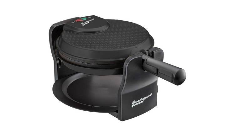Cooks Professional Rotary Waffle Maker with Non-Stick Plates - Black