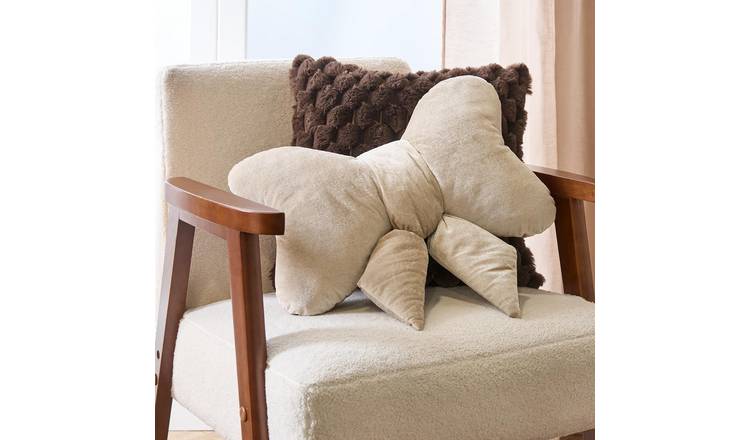 OHS Bow Shaped Scatter Cushion  - Natural - 45 x 33cm