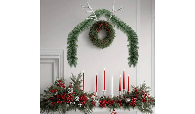 Walplus PVC Christmas Garland - Green - 2000 cm